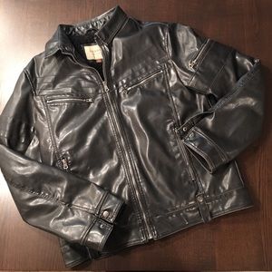 Men’s Sonoma Life M Sherpa lined leather jacket